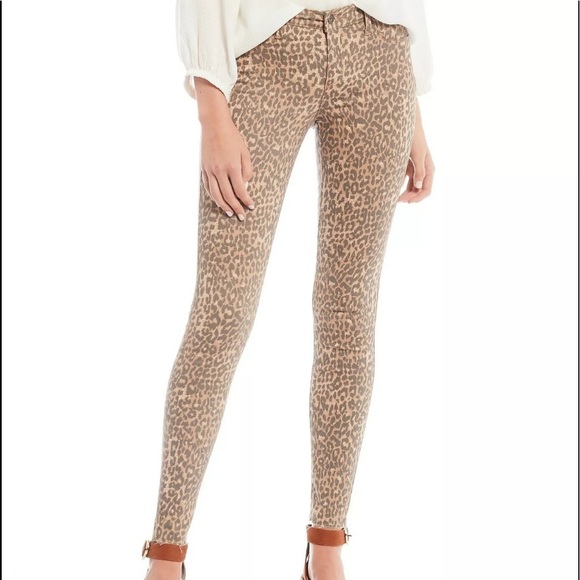 Jessica Simpson Denim - Jessica Simpson leopard print kiss me super skinny